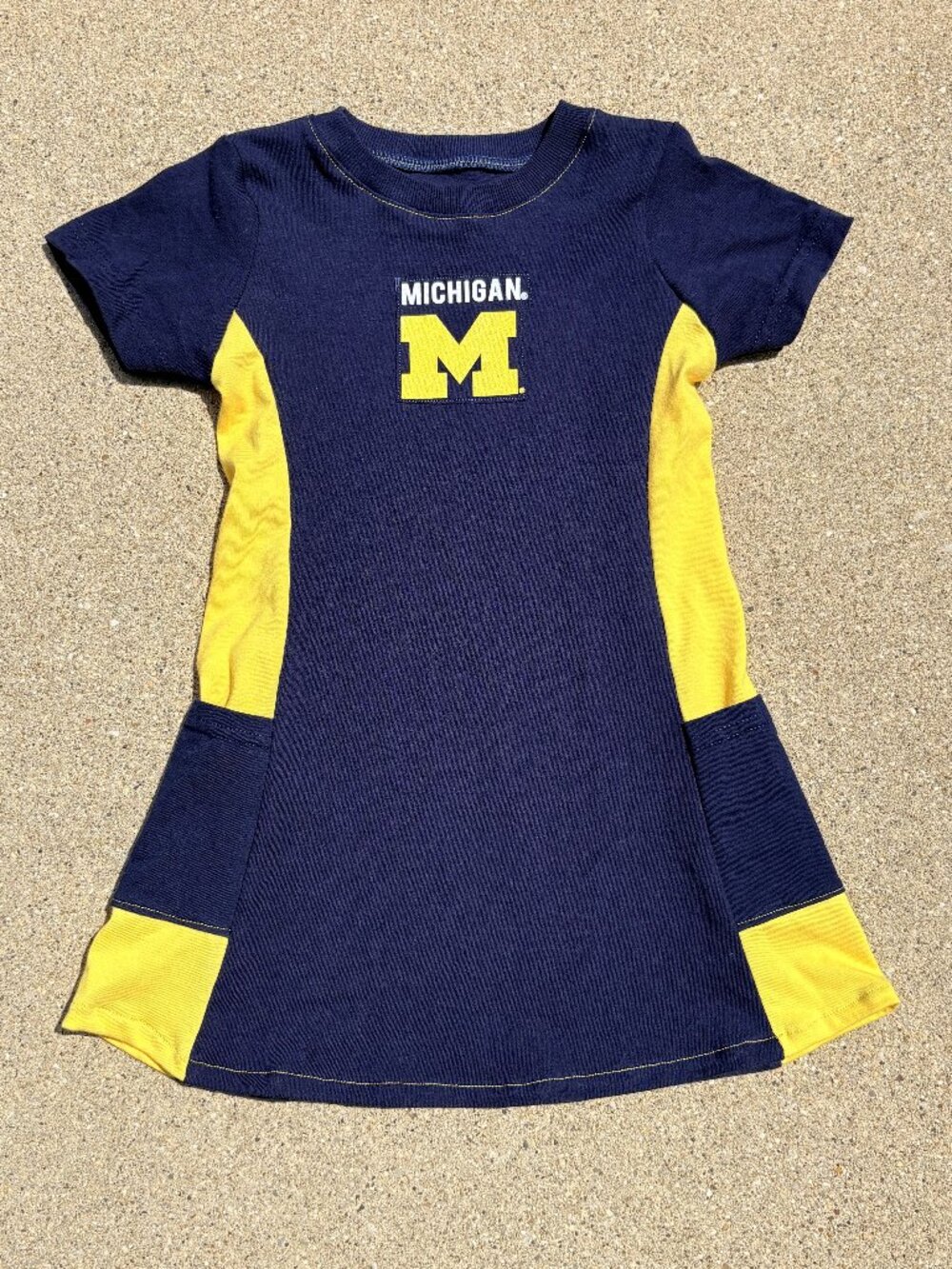 University of Michigan Wolverines Handmade toddler 2t tunic t shirt dress